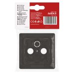 EMOS A6004.8, TV+R+SAT Csatlakozó aljzat burkolat, antracit