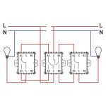 EMOS A6100.3, dupla váltókapcsoló