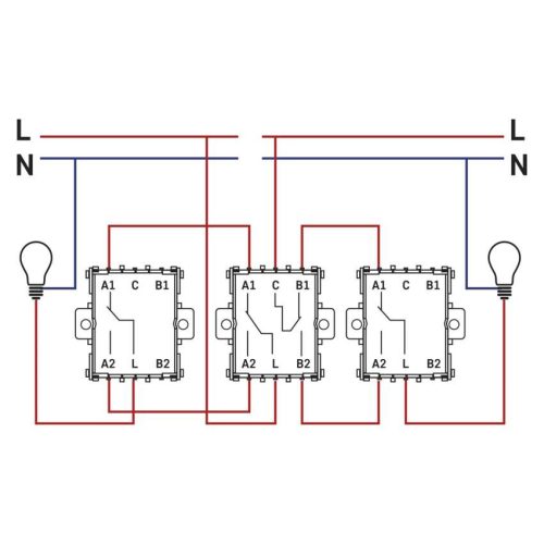 EMOS A6100.3, dupla váltókapcsoló