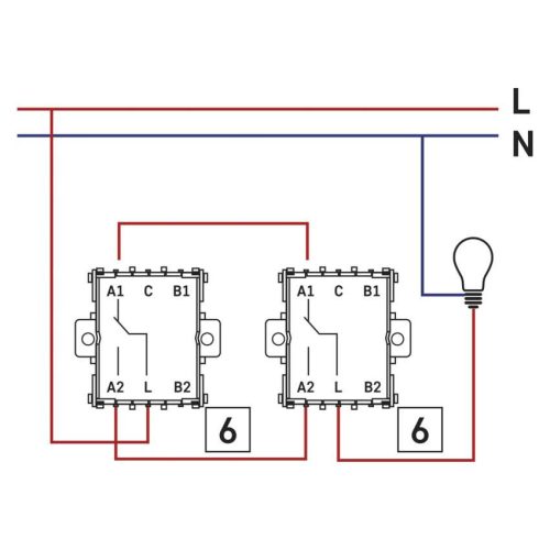 EMOS A6100.5, Váltókapcsoló, antracit