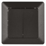 EMOS A6100.8, dupla váltókapcsoló, antracit
