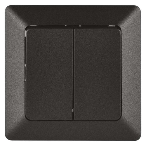 EMOS A6100.8, dupla váltókapcsoló, antracit