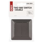 EMOS A6100.8, dupla váltókapcsoló, antracit