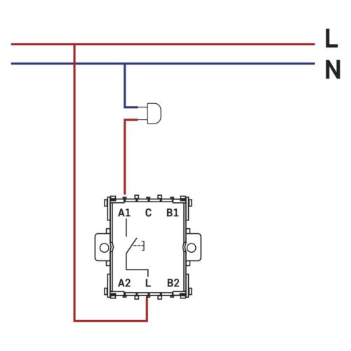 EMOS A6100.9, Nyomógomb 1/0 - csengő, antracit