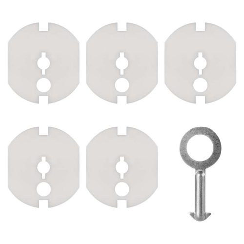 EMOS A9000, Biztonsági konnektorvédő 5db + kulcs