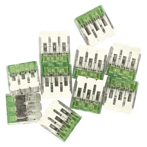 EMOS A9102 átlátszó karos vezetékösszekötő 4 mm², 10 db-os csomag
