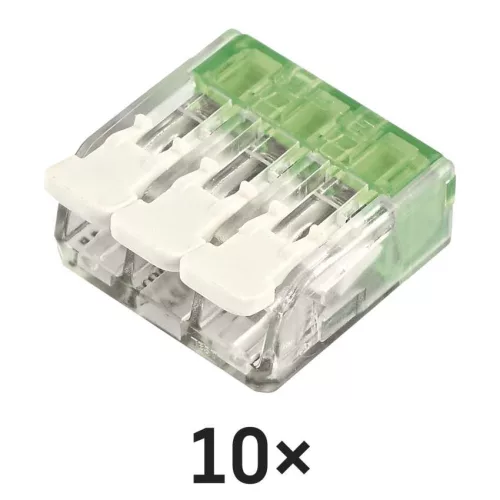 EMOS A9102 átlátszó karos vezetékösszekötő 4 mm², 10 db-os csomag