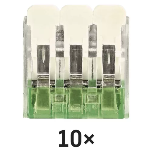 EMOS A9102 átlátszó karos vezetékösszekötő 4 mm², 10 db-os csomag