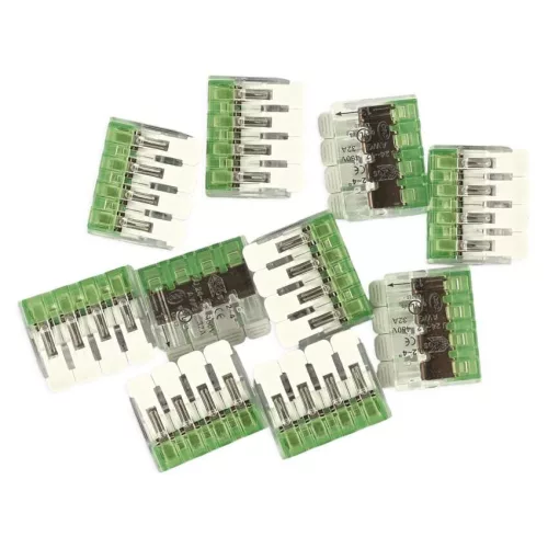 EMOS A9103 átlátszó karos vezetékösszekötő 4 mm², 10 darabos csomag