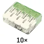 EMOS A9103 átlátszó karos vezetékösszekötő 4 mm², 10 darabos csomag