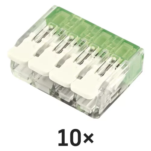 EMOS A9103 átlátszó karos vezetékösszekötő 4 mm², 10 darabos csomag