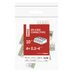 EMOS A9103 átlátszó karos vezetékösszekötő 4 mm², 10 darabos csomag