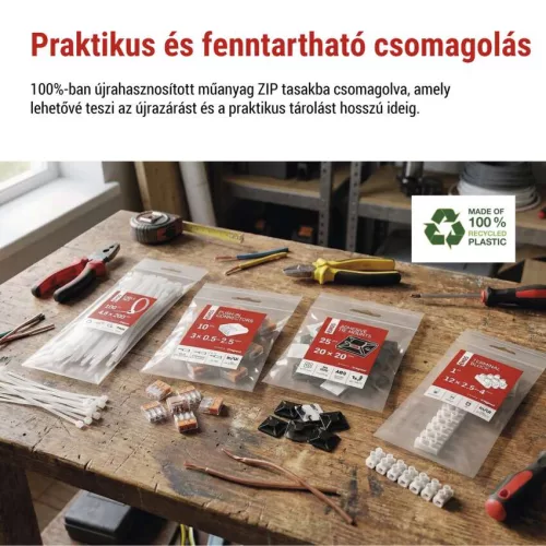 EMOS A9104 átlátszó 5 pólusú karos vezetékösszekötő, 10 db