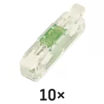 EMOS A9111 egyenes karos átlátszó vezetékösszekötő 2× 0,2–4 mm², 10 db