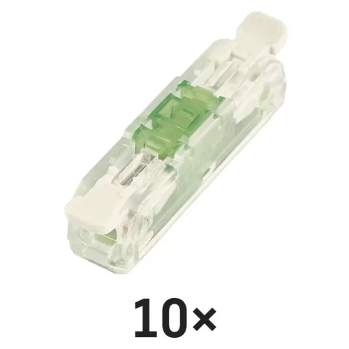 EMOS A9111 egyenes karos átlátszó vezetékösszekötő 2× 0,2–4 mm², 10 db
