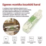 EMOS A9111 egyenes karos átlátszó vezetékösszekötő 2× 0,2–4 mm², 10 db