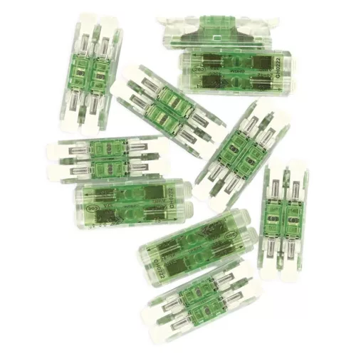 EMOS A9112 egyenes karos vezetékösszekötő 4× 0,2–4 mm², átlátszó, 10 db