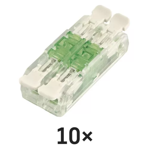 EMOS A9112 egyenes karos vezetékösszekötő 4× 0,2–4 mm², átlátszó, 10 db