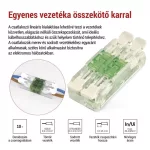 EMOS A9112 egyenes karos vezetékösszekötő 4× 0,2–4 mm², átlátszó, 10 db