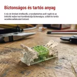 EMOS A9112 egyenes karos vezetékösszekötő 4× 0,2–4 mm², átlátszó, 10 db