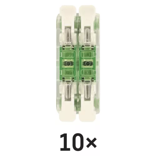 EMOS A9112 egyenes karos vezetékösszekötő 4× 0,2–4 mm², átlátszó, 10 db
