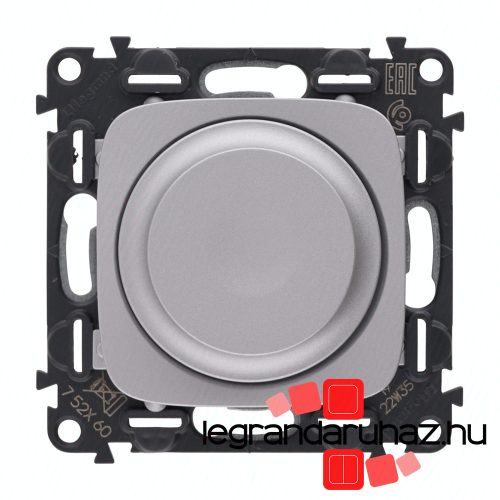 Legrand Valena Allure forgatógombos fényerőszabályzó 2 vezetékes alumínium, AA752060