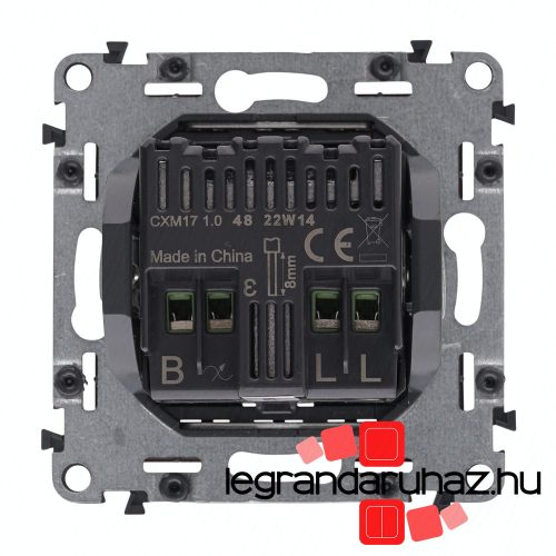 Legrand Valena Allure forgatógombos fényerőszabályzó 2 vezetékes alumínium, AA752060