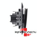 Legrand Valena Allure kettős váltóérintkezős nyomó fekete, AB752018