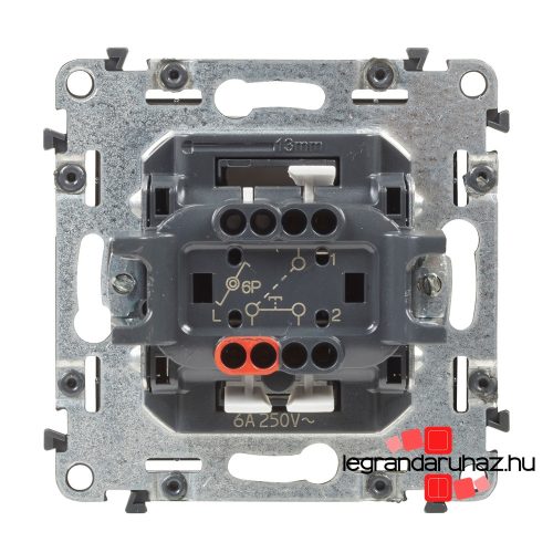 Legrand Valena Allure kettős váltóérintkezős nyomó fekete, AB752018