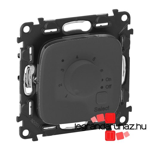 Legrand Valena Allure elektronikus szobatermosztát fekete, AB752033