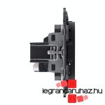 Legrand Valena Allure 1xRJ45 Cat. 5e UTP csatlakozóaljzat fekete, AB753040