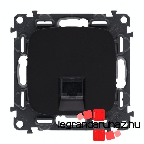 Legrand Valena Allure 1xRJ45 Cat. 6 UTP csatlakozóaljzat fekete, AB753042