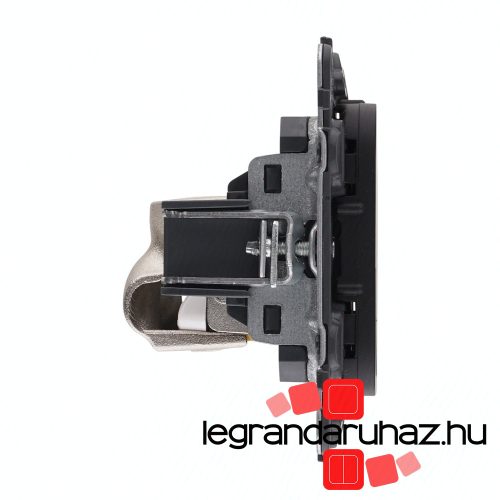 Legrand Valena Allure 1xRJ45 Cat. 6 STP csatlakozóaljzat fekete, AB753046
