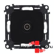   Legrand Valena Allure TV aljzat csillagpontos 1,5 dB fekete, AB753051