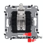 Legrand Valena Allure TV aljzat csillagpontos 1,5 dB fekete, AB753051