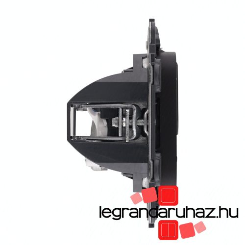Legrand Valena Allure TV csatlakozóaljzat + RJ45 Cat. 6 UTP aljzat fekete, AB753055
