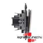 Legrand Valena Allure váltókapcsoló jelzőfénnyel kék háttérfénnyel 10 AX elefántcsont, AE752006JK