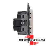 Legrand Valena Allure 2P+F csatlakozóaljzat biztonsági zsaluval csavaros vezetékbekötéssel elefántcsont, AE753024