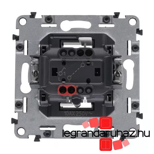 Legrand Valena Allure egypólusú kapcsoló jelzőfénnyel 10 AX fehér, AF752001J