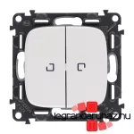 Legrand Valena Allure kettős váltókapcsoló jelzőfénnyel 10 AX fehér, AF752008J