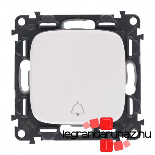 Legrand Valena Allure váltóérintkezős nyomó csengőjellel fehér, AF752011CS