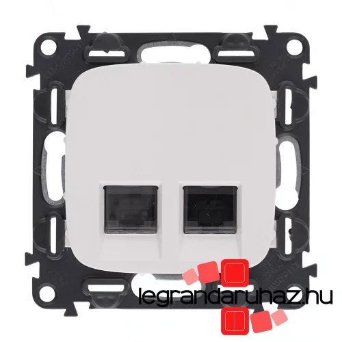 Legrand Valena Allure 2xRJ45 Cat. 5e UTP csatlakozóaljzat fehér, AF753041