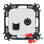 Legrand Valena Allure TV csatlakozóaljzat + RJ45 Cat. 6 UTP aljzat fehér, AF753055