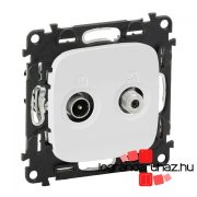   Legrand Valena Allure TV-SAT csatlakozóaljzat, 10 dB fehér, AF753059 