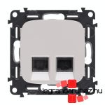 Legrand Valena Allure 2xRJ45 Cat. 6 UTP csatlakozóaljzat gyöngyház, AG753043