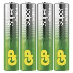 EMOS B01114, GP Super Alkáli elem AAA 4db