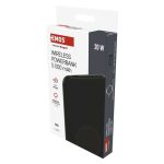 EMOS B0545B, Powerbank WI 521, 5 000 mAh, 20 W+Wireless, fekete