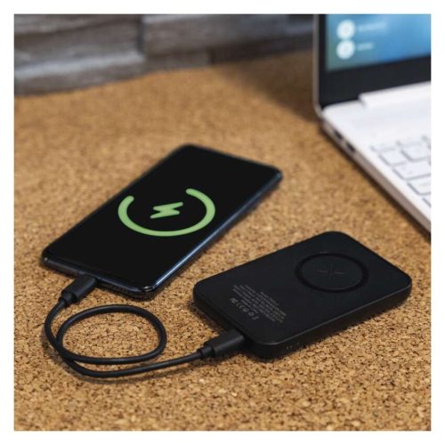 EMOS B0545B, Powerbank WI 521, 5 000 mAh, 20 W+Wireless, fekete