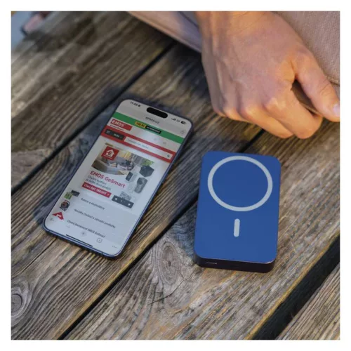 EMOS B0551BL, Powerbank WI 1046, 10 000 mAh, 20 W+Wireless, kék