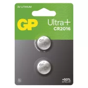 GP Ultra Plus CR2016 lítium gombelem 2 db bliszteres csomagolásban, B15163UP